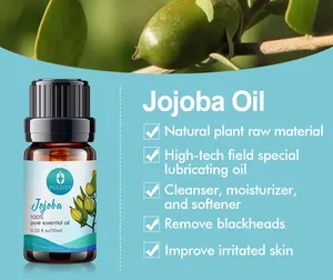 Fabrika toptan toplu özel etiket jojoba yağsız örnek baz yağ saç için 100% saf doğal organik jojoba yağı