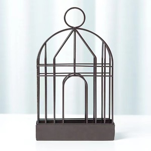 Porte-moustiquaire créatif en forme de cage à oiseaux, écologique, chromé or/noir, brûleur d'encens rétro, accessoires portables - Product Image 6