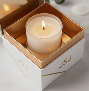 Boîte cadeau de luxe pour bougies avec bordure gaufrée, emballage en carton rigide personnalisé avec <span class=keywords><strong>logo</strong></span> pour marques traditionnelles - Product Image 6