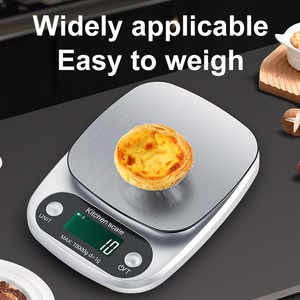 เครื่องชั่งผงกาแฟอิเล็กทรอนิกส์ใช้ในครัวเรือนเครื่องชั่งสำหรับการอบอาหารกระทะสแตนเลสชั่งน้ำหนัก - Product Image 3