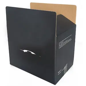공장 맞춤형 로고 인쇄 제품 상자 포장 상자 텀블러 용 대형 검정색 배송 상자