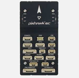 HolyBro Pixhawk 6C Mini H743 Flight Controller PM02 V3 12S <b>GPS</b> M8N RC Multirotor Drone Power <b>Module</b> PM06 Black - Product Image 6