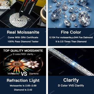 Wholesale 24inches Moissanite <b>Necklace</b> 10k Gold Diamond Link Tennis <b>Chain</b> - Product Image 4