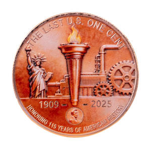 Moneda Conmemorativa de Metal Personalizada con Tema Histórico de 1909-2025, Engranajes de Antorcha, Estatua de la Libertad, Objeto Coleccionable, Regalo Decorativo - Product Image 3