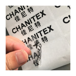 Pegatina autoadhesiva transparente impermeable personalizada en rollo - Product Image 1