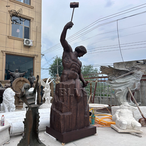 Estatua de Hombre de Tamaño Real en Bronce Fundido, Hecha a Medida, para Decoración de Jardín Exterior, Escultura de Hombre Tallada en Metal de Gran Tamaño - Product Image 2