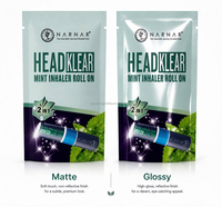 Sachets en Mylar mat imprimés sur mesure, qualité alimentaire, scellés sur 3 côtés, pour l'emballage d'échantillons de rouge à lèvres et de cosmétiques