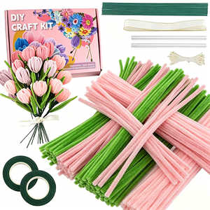DIY <b>Craft</b> Material Velvet 10mm Fuzzy <b>Wire</b> For Educational Creative Projects And Decorative Fuzzy <b>Wire</b> Flower Art Decorations - Product Image 1