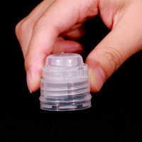 28mm Cou Taille En Plastique Flip Cap Tamper Evident PP PET HDPE Squeeze Bouteille Bouchon De Distribution Avec Revêtement En Feuille
