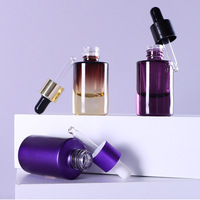 15 ml ätherische Öl flasche Flache Schulter Dicker Boden Tropf flasche Farbverlauf Milchglas flasche
