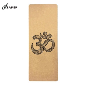 <span class=keywords><strong>OM</strong></span> al por mayor orgánica alta densidad Pilates Yoga corcho estera - Product Image 1