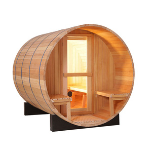 Vente en gros Sauna extérieur 4-6 personnes <span class=keywords><strong>Canada</strong></span> en pruche Sauna baril de vapeur sec et humide - Product Image 4