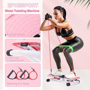 Plateforme de torsion abdominale silencieuse avec compteur numérique et bande en forme de 8, capacité 360 lb, pour exercices à domicile - Product Image 2