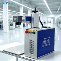 Système de marquage laser à fibre portable avec contrôle EZCAD, refroidissement par air, pour la gravure de panneaux métalliques et de lettrage, avec une richesse de bibliothèque de polices