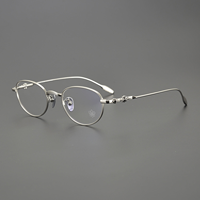 Nouvelles Lunettes de Lecture Unisexe à Monture Ovale Fine en Titane, Style Œil de Chat, Dorées, Argentées, Noires, Imprimées, Durables, Adaptées à Tous les Visages, pour Adultes