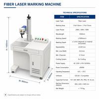 Nouvelle machine de marquage laser à fibre industrielle de type armoire verticale 20W/30W avec source Raycus/JPT/Max prenant en charge DXF/PLT/AI