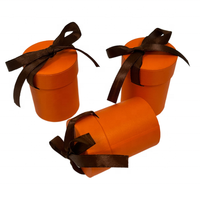 Boîte cylindrique en carton écologique, matériaux recyclés, couleur personnalisée pour bijoux, ongles, chaussettes, bonbons de célébration du Ramadan