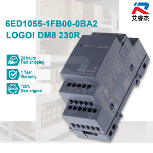 SI-EMENS คอนโทรลเลอร์ PLC รุ่นใหม่ของแท้ LOGO! DM8 230R 6ED1055-1FB00-0BA2 โมดูลขยาย PLC 6ED10551FB000BA2 - Product Image 1
