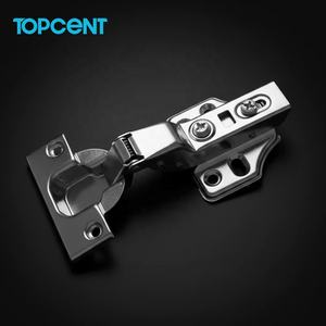 Charnières hydrauliques à fermeture douce Topcent en acier inoxydable 304 de 35 mm pour meubles de cuisine et écoles - Product Image 1