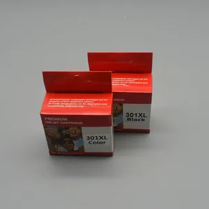 HUHIKAB 2 cartuchos de tinta de 2 colores negros 301 XL 301XL para HP Deskjet 1000 1010 1050 1050A 2050 2050A 2540 <span class=keywords><strong>Envy</strong></span> <span class=keywords><strong>4500</strong></span> impresora de inyección de tinta - Product Image 1