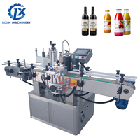 Machine d'étiquetage automatique double face LX-T260 pour bouteilles rondes de vin, de confiture, de plastique, de verre, de pots, de boîtes, applicateur d'étiquettes