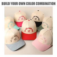 Casquette de baseball tendance, respirante, de bonne qualité, écologique et durable, avec broderie de monogramme en forme de lettre, maintien de la forme, prête à l'emploi (RTS)