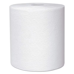 Papier essuie-tout en rouleau jumbo personnalisé, 1/2 pli, en pâte de bois vierge |   Rouleau de serviettes à main écologiques pour distributeurs automatiques - Product Image 1