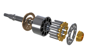 En stock : Pièces de rechange pour excavatrice, pour pompe à piston rotative série A10VG, incluant bloc-cylindres et axe de pression de pompe hydraulique, à vendre. - Product Image 4