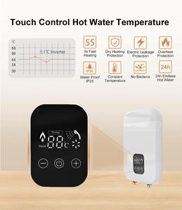 Calentador de Agua Instantáneo sin Tanque de Plástico de 6.5KW-12KW con Certificación CE y CB, Pantalla LED, Función Inteligente, Ahorro de Energía, para el Hogar, Calentamiento Potente 7 - Product Image 3