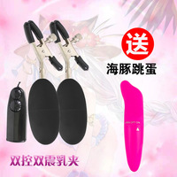 Erwachsenen-Sexspielzeug Weiblicher Vibrator Brustklammer Doppel-Vibrations-Ei Brustmassagegerät SM-Orgasmus-Spielzeug