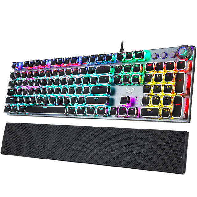Multimedia Customizable Game Lighting Effects Pc Mechanical Gaming Keyboard