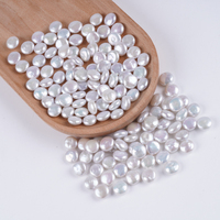 Perles naturelles de haute qualité Grossiste 10-11mm Perles plates rondes blanches Perles d'eau douce pour la fabrication de bijoux DIY