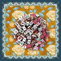 Jeu de Mahjong en Acrylique Rayé Multicolore Personnalisé, Plateau Rose Haut de Gamme en Lucite pour Soirées Filles