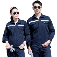 Uniforme de travail de sécurité de la construction en plein air pour hommes émis par l'usine ensembles pantalons longs et vestes de travail pour les travailleurs de la mécanique