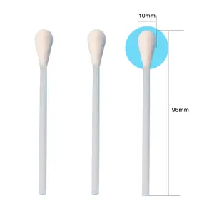 Extra Large 10mm Head Sterilized Cotton Bud Oral Female Surgical Solid Handle Swab