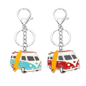 พวงกุญแจโลหะงานฝีมือรูปการ์ตูนรถยนต์ ทำจากโลหะผสมสังกะสี พิมพ์ออฟเซ็ต สำหรับตกแต่งกระเป๋าหรือใช้เป็นพวงกุญแจ - Product Image 3