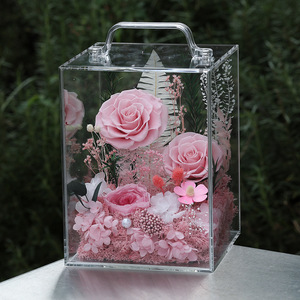 <span class=keywords><strong>Scatola</strong></span> <span class=keywords><strong>Regalo</strong></span> Personalizzata con <span class=keywords><strong>Fiori</strong></span> Eterni, Rose Stabilizzate, Decorazione per Casa e Matrimonio, <span class=keywords><strong>Fiori</strong></span> Preservati per Sempre <span class=keywords><strong>in</strong></span> <span class=keywords><strong>Scatola</strong></span> - Product Image 2