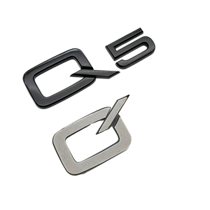 FF FF5103 Emblema 3D in ABS Cromato <span class=keywords><strong>Nero</strong></span>, Adesivo con Lettere Q2-Q8, Decalcomania Numerica Monouso, Badge per Bagagliaio Auto <span class=keywords><strong>Audi</strong></span> - Product Image 1