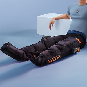 Masseur de jambes à compression d'<span class=keywords><strong>air</strong></span> complet, best-seller, noir, pliable, pour les pieds et les mollets, massage des pieds - Product Image 1