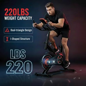 Équipement de fitness pour sports d'intérieur, vélo de spinning d'intérieur avec résistance silencieuse et réglable pour entraînement <span class=keywords><strong>cardio</strong></span> à domicile - Product Image 2