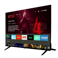 Téléviseur intelligent Graceful A+ en verre trempé 50-110 pouces HDTV LED 4K UHD 1080p Full HD Wi-Fi Android OS 60/120Hz pour une maison moderne