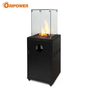 Factory Direct Outdoor Patio Heater Infrarot mit sichtbaren Flammen von Gas Feuerstelle Brenner kommerziellen LPG-Heizung für Europa OEM ODM