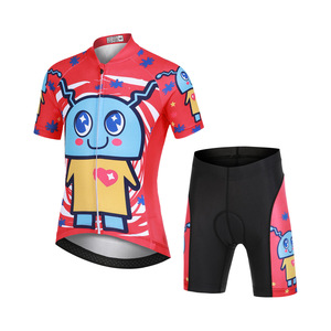 Conjunto de Jersey y Pantalones Cortos de Ciclismo para Niños OEM, Logotipo Personalizado, Traje de Ciclismo para Niños y Niñas, Kit de Verano para Bicicleta de Montaña y Carretera, para 4-12 Años - Product Image 1