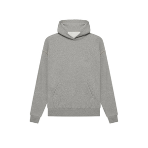 Fabrieksdirect verkoop 380 GSM katoenen fleece heren ESSENTIAL hoodie lichte havermout oversized hoodie met 3D flocking logo - Product Image 3