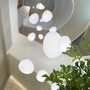 Lampada a scala a forma di uovo in acrilico elegante per spazi moderni per la casa lampadari moderni ciondoli leggeri - Product Image 4
