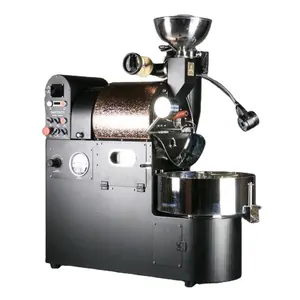 2KG Coffee Roaster Machine Coffee Bean Roasters、High Quality Coffee Roasters With Straight Fire Row Burner/Double Walled Drum