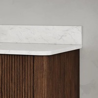 Meuble de salle de bain avec lavabo en céramique et miroir, meuble-lavabo suspendu moderne pour appartement et hôtel