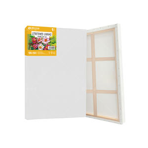 Suministros de arte <span class=keywords><strong>para</strong></span> pinturas al óleo y acrílicas, 100% algodón Triple Primer lienzo en blanco estirado grande, <span class=keywords><strong>lienzos</strong></span> de arte <span class=keywords><strong>para</strong></span> <span class=keywords><strong>pintar</strong></span> - Product Image 1