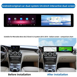 Pantalla DUAL de 12.3" con Carplay y Android para Benz GLC Clase C 2015-2019 NTG5.0, GPS para Auto, Navegación, Radio, Reproductor Multimedia de Video, 4G - Product Image 2