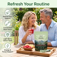 OEM Personalizado Yerba Mate en Polvo Instantáneo con Vitaminas, Sin Gluten, a Base de Hierbas, 30 Sobres, Bebida de Apoyo Inmunológico para Adultos